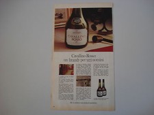 advertising Pubblicità 1969 BRANDY CAVALLINO ROSSO