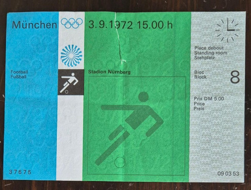 Biglietto calcio olimpiadi - biglietto,