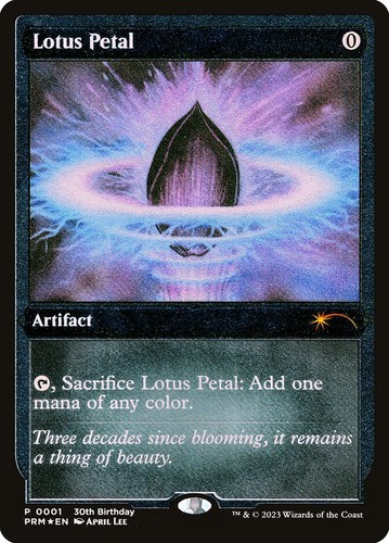 Mtg lotus petal foil - foil, exc
