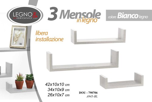 Set mensole parete - 3,