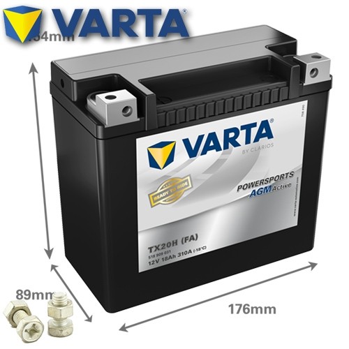Batteria moto varta tx20h - moto,