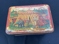 Ancienne Boîte métal scènes de Cirque - Damoiseau