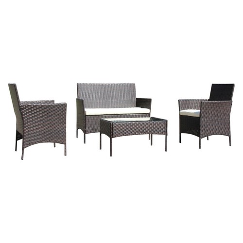 Set giardino polyrattan - set, in