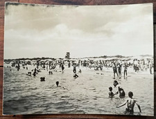 MARINA DI GINOSA ANNI 50 SPLENDIDA IMMAGINE ANIMATA DELLA SPIAGGIA-63379