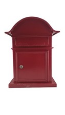 Cassetta postale posta lettere buca in ferro rossa con chiave da esterno 