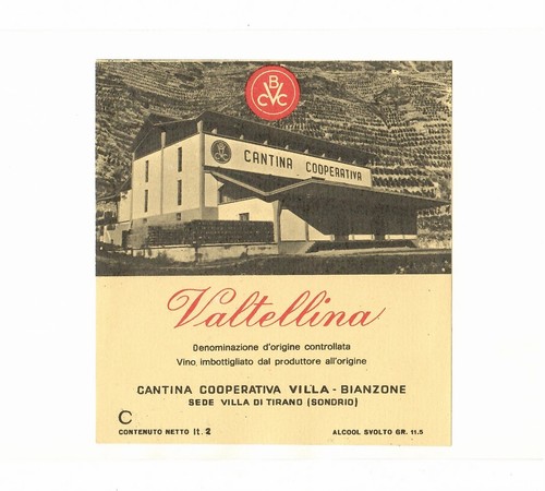 Etichetta vintage originale