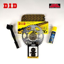 Kit catena e pignone DID JT X-Ring oro per Cagiva 125 Raptor 2004-2009