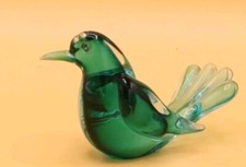 Archimede Seguso Murano - Colomba In Vetro Verde Smeraldo Anni 60/70 Perfetta