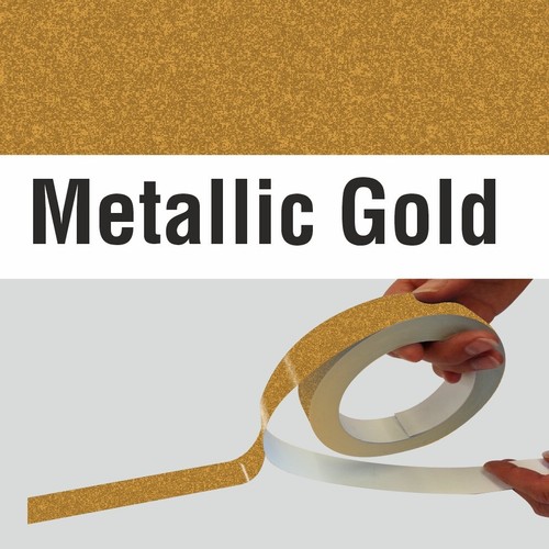 Gessato metallico oro - oro, per