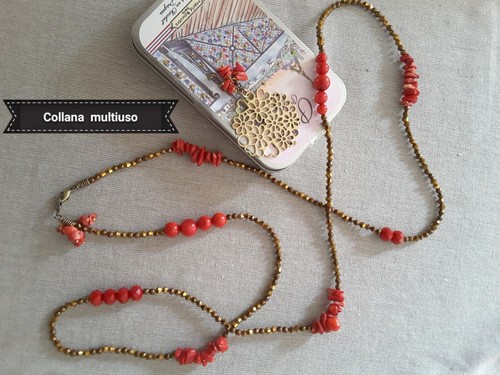 Collana donna multiuso - (lunga, o