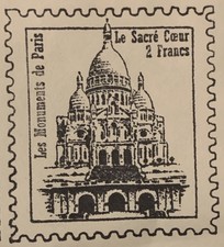 Rubber stamp sacred heart - rubber,