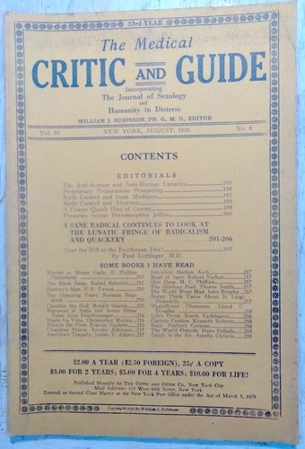 August 1935 medical critic and - august,