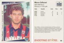 MARCO ZAFFARONI - TARANTO 1991/1992 91/92 SHOOTING STARS 306
