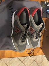 scarpe hogan interactive  uomo 42  colore grigio/rosso