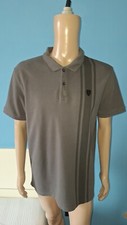 SCUDERIA FERRARI POLO UOMO MANICA CORTA COLOR GRIGIO TAGLIA XXL 100% COTONE