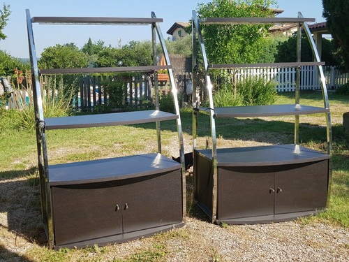Coppia scaffalature legno