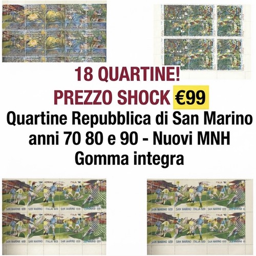 San marino lotto quartine - 18,