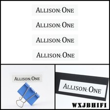 Distintivo logo adesivo impermeabile Allison One 63 mm (2,48") X 16 mm (0,63")