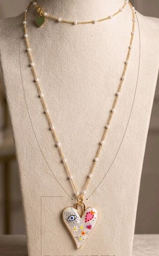 Collana lunga dorata - dorata, cm
