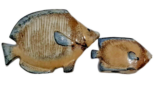 Set statuine pesce doppio - statuine,