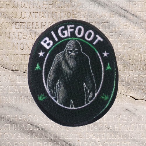 Bigfoot ufo patch iron - ufo, iron-on