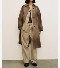 Cappotto lungo trench marrone