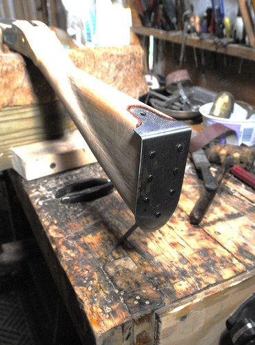Steel northwest trade gun butt - gun,