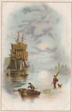 Q1 - Card Chromo Pubblicitaria Francia Sarrut - Nave a Vela