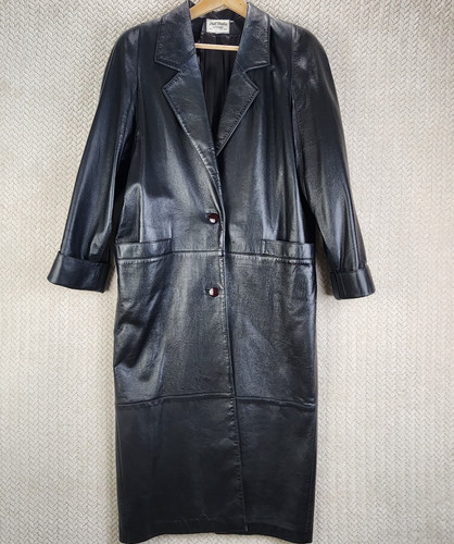 Trench cappotto pelle pell - cappotto,