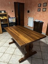Tavolo Fratino allungabile in legno massello - noce americano - 150/190x80x75 cm