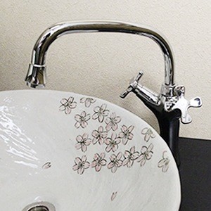 Rubinetto colonna per lavabo - a,