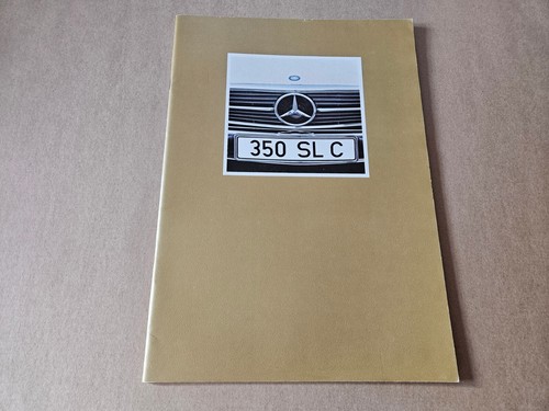 Brochure 1971 mercedes - brochure, slc