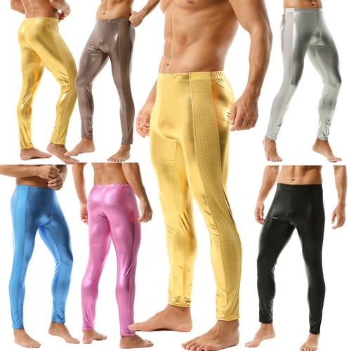 Pantaloni uomo skinny ecopelle