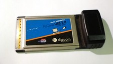 raro adattatore scheda aggiuntiva PC Digicom pcmcia 8E4172 4 porte USB 2.0 hub di espansione