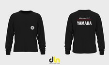 FELPA girocollo  TRIBUTO YAMAHA nera bianca  xs s m l xl 2xl 3xl