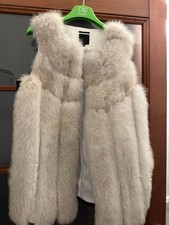 Gilet Pelliccia Di Volpe Bianca 