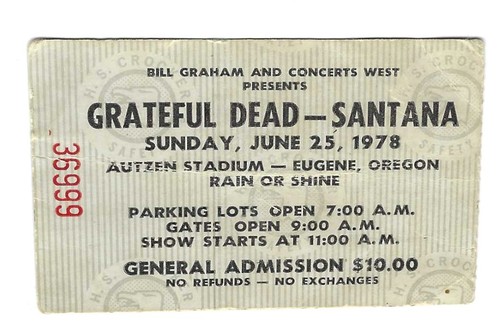Biglietto grateful dead - biglietto,