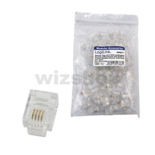 Connettore plug rj10 - plug, 4p4c