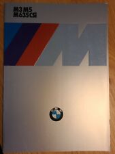 BROCHURE BMW M3 M5 M635 CSi 1985 italiano 34 pag raro