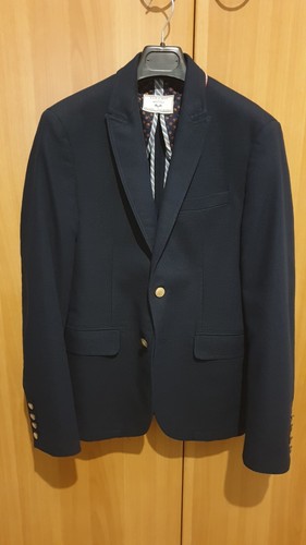 Giacca uomo blazer blu zara - blazer,