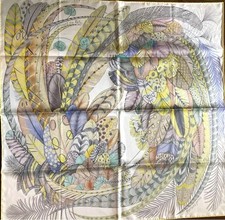 Sciarpa Hermes stola Plumes en