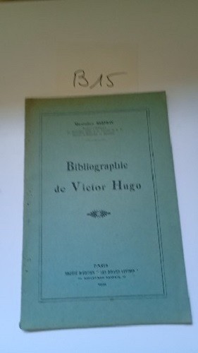 Livre bibliographie victor - bibliographie, de