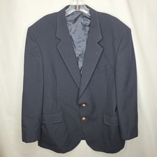 Vtg English Manor 46R Navy