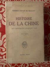 SOULIE DE MORANT rare Histoire