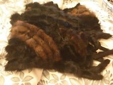 Stola/sciarpa/ vero visone tricot (a maglia) demibuff e nero  TOP QUALITÀ € 250