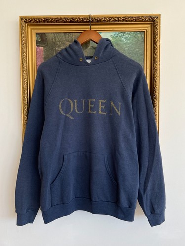 Felpa con cappuccio blu - , queen