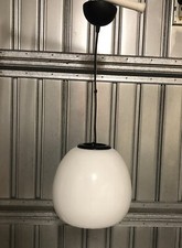 LAMPADA SOSPENSIONE SOFFIATO BIANCO OPALINO DESIGN MURANO GLASS ETICHETTA 004