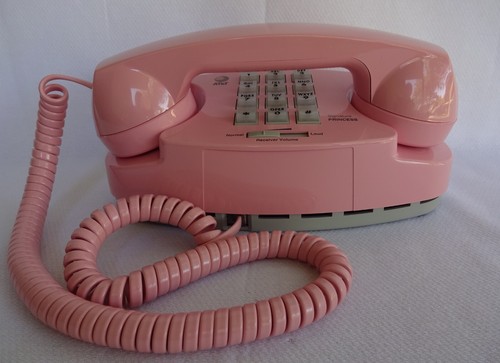 Telefono antico rosa touch