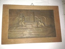 Placca in bronzo "Ai Medici