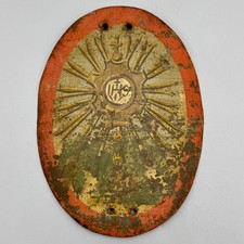 IHS placca religiosa in latta